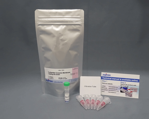 エクソソーム 膜蛍光染色キット Red ExoSparkler Exosome Membrane Labeling Kit-Red　同仁化学研究所