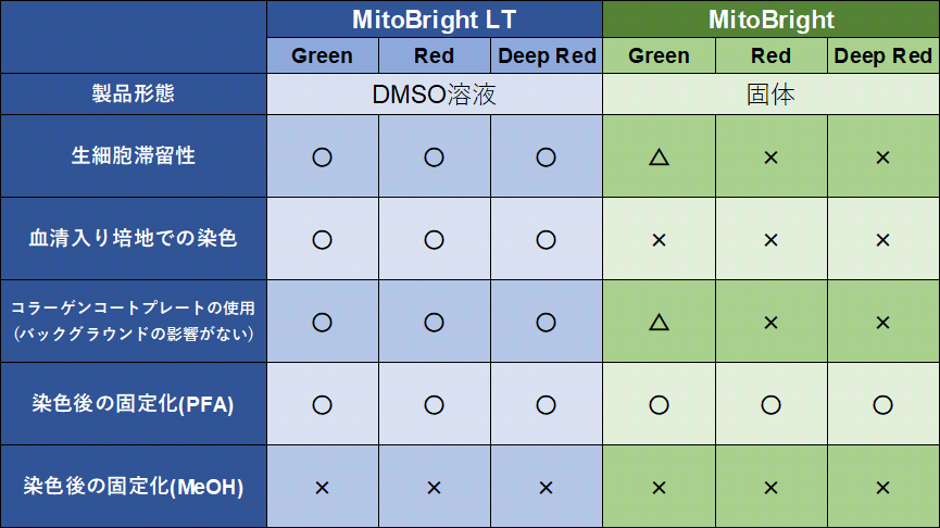ミトコンドリア染色用色素 Green MitoBright LT Green　同仁化学研究所