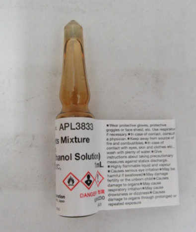 阴离子表面活性剂混合标准溶液                              Anionic Surfactants Mixture Standard Solution (each 1mg/ml Methanol Solution)