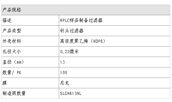 SLGNX13NL-Millipore Millex-GN尼龙针头过滤器